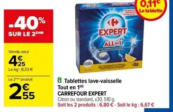 Carrefour Drive Tablettes lave-vaisselle Tout en 1(d) CARREFOUR EXPERT offre