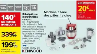 Robot pâtissier multifonctions compact