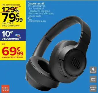 Carrefour Drive Casque sans fil offre