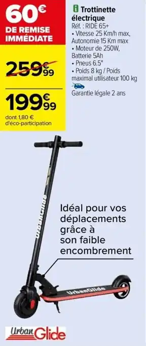 Carrefour Drive Trottinette électrique offre