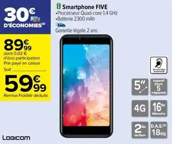 Carrefour Drive Smartphone FIVE offre