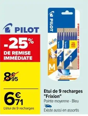 Etui de 9 recharges "Frixion"