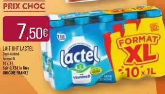Match Lait UHT Lactel offre