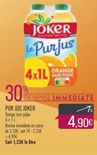 Match Pur jus Joker offre
