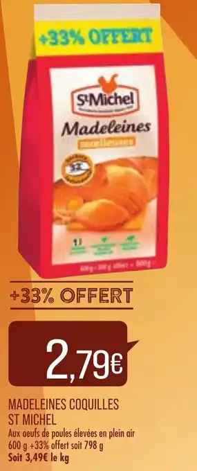 Match Madeleines Coquilles St Michel offre