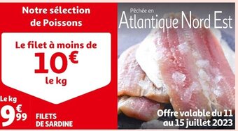 Auchan FILETS DE SARDINE offre