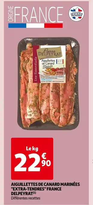 Auchan AIGUILLETTES DE CANARD MARINÉES "EXTRA-TENDRES" FRANCE offre