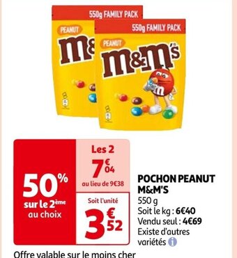 Auchan POCHON PEANUT M&M'S offre
