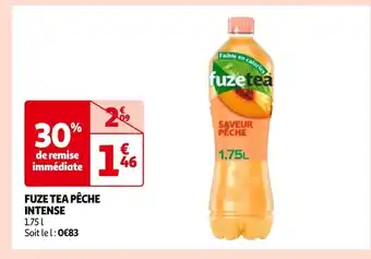 Auchan FUZE TEA PÊCHE INTENSE offre