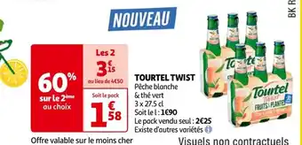 Auchan TOURTEL TWIST CITRON 6x33 cl offre