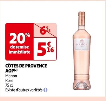Auchan CÔTES DE PROVENCE AOP(²) offre