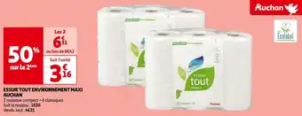 Auchan ESSUIE TOUT ENVIRONNEMENT MAXI AUCHAN offre