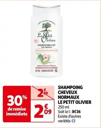 Auchan SHAMPOING CHEVEUX NORMAUX LE PETIT OLIVIER offre