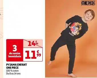 Auchan PYJAMA ENFANT ONE PIECE offre