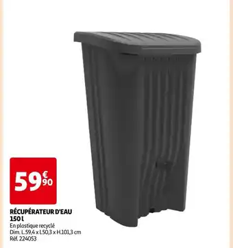 Auchan RÉCUPÉRATEUR D'EAU 150L offre