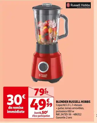 Auchan BLENDER RUSSELL HOBBS offre