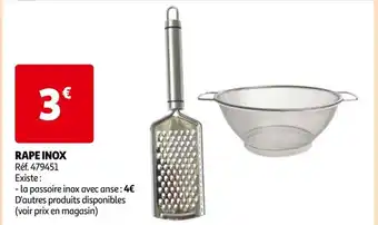 Auchan RAPE INOX Réf. 479451 Existe: offre
