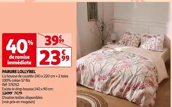 Auchan PARURE LOLLYBEL offre