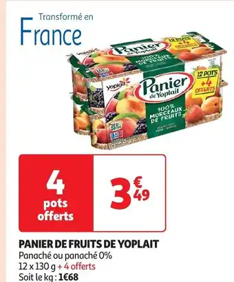Auchan PANIER DE FRUITS DE YOPLAIT offre