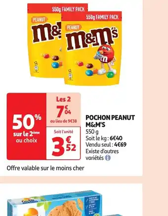 Auchan POCHON PEANUT M&M'S offre