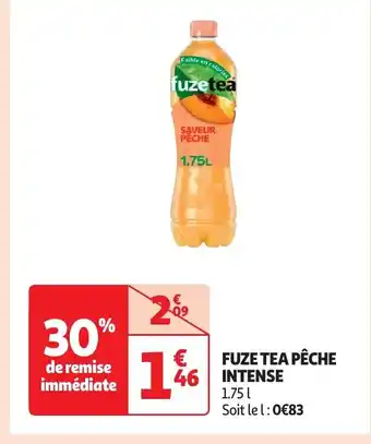Auchan FUZE TEA PÊCHE INTENSE offre