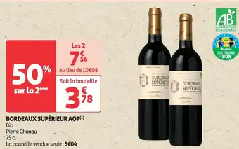 Auchan BORDEAUX SUPÉRIEUR AOP(¹) offre