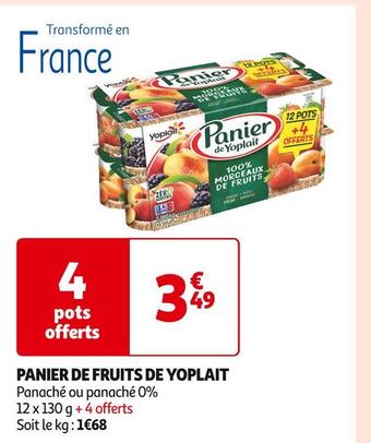 Auchan Supermarché Yoplait panier de fruits de yoplait offre