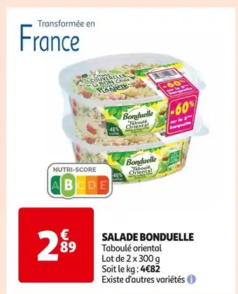 Auchan Supermarché Bonduelle salade offre