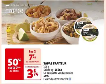 Auchan Supermarché Tapas traiteur offre