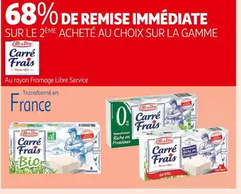 Elle & vire 68% de remise immédiate sur le 2ème acheté au choix sur la gamme elle & vire caré frais