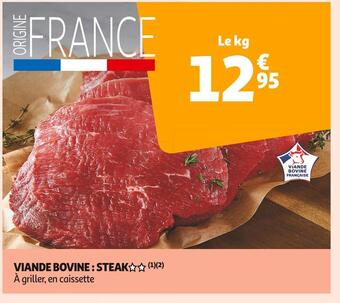 Auchan Supermarché Viande bovine : steak offre