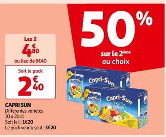 Auchan Supermarché Capri sun capri sun offre
