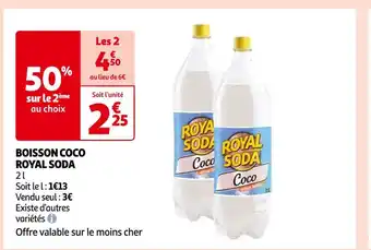 Auchan Royal soda boisson coco offre