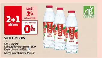 Auchan Vittel vittel up fraise offre