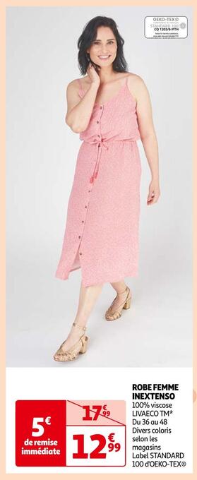 Auchan Inextenso robe femme offre