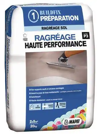 Brico Dépôt Mapei ragréage pour sols intérieurs avec passages intensifs - 20 kg offre