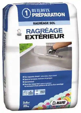 Brico Dépôt Mapei ragréage pour sols intérieurs et extérieurs - 25 kg offre