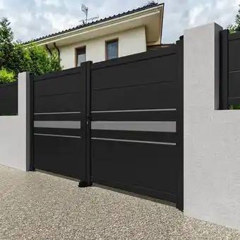 Brico Dépôt Portail aluminium battant sitia 3 m gris anthracite offre