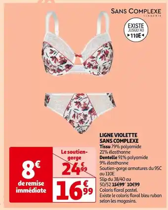 Auchan Sans complexe ligne violette offre