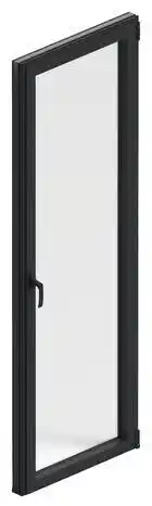 Brico Dépôt Goodhome porte-fenêtre aluminium gris 1 vantail gauche h.215 x l.80 cm offre