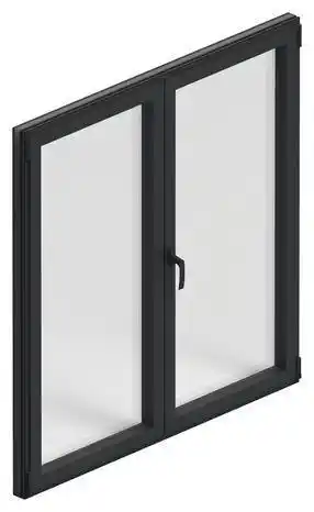 Brico Dépôt Goodhome fenêtre aluminium gris oscillo-battante 2 vantaux h. 115 x l. 100 cm offre