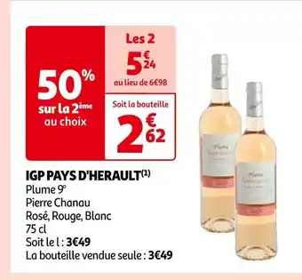 Auchan Pierre chanau igp pays d'herault offre