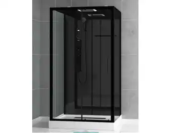 Brico Dépôt Cabine de douche hydromassante halo l. 115 x l. 90 x h. 220 cm offre