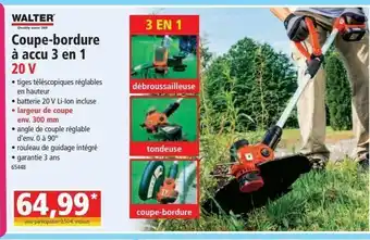 Norma Coupe-bordure à accu 3 en 1 offre