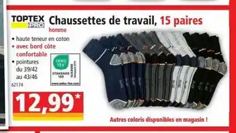 Norma Chaussettes de travail 15 paires offre