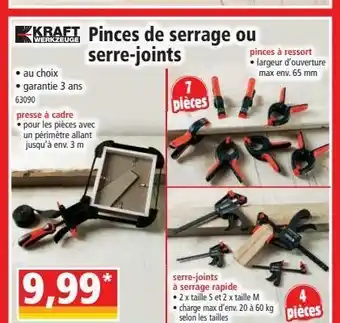 Norma Pinces de serrage ou serre-joints offre
