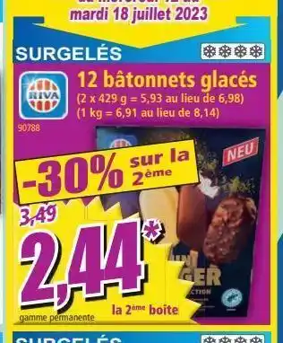 Norma 12 batonnets glacés offre