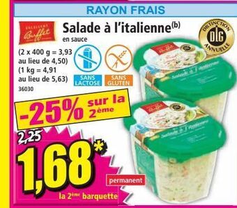 Norma Salade à l`italienne offre