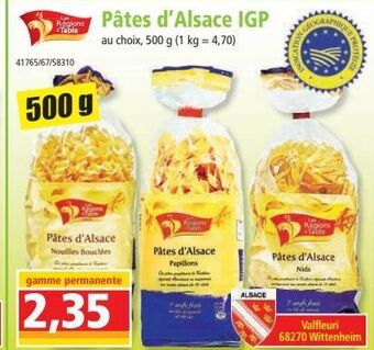 Norma Pâtes d`alsace igp offre