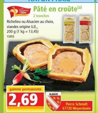 Norma Pâté en croute offre